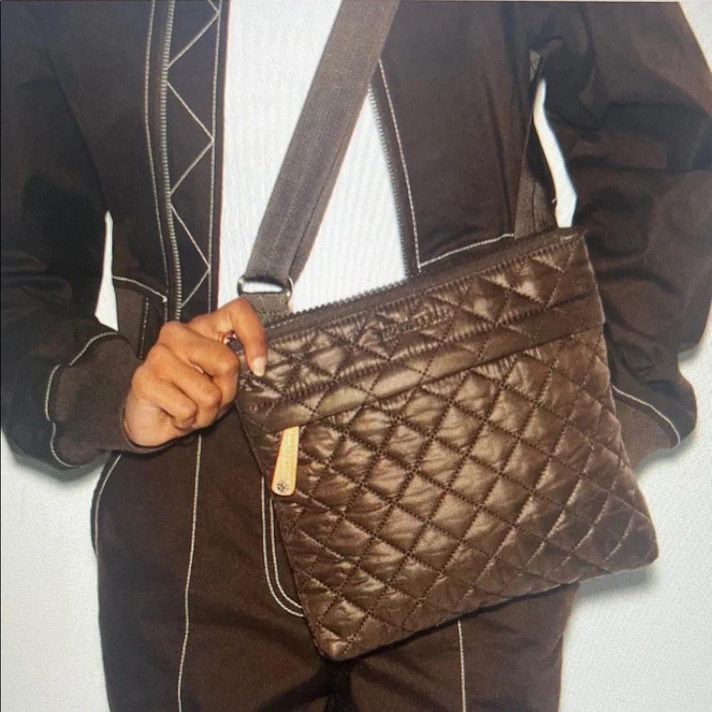 MZ Wallace Metro Flat Crossbody Walnut - Picture 6 of 6